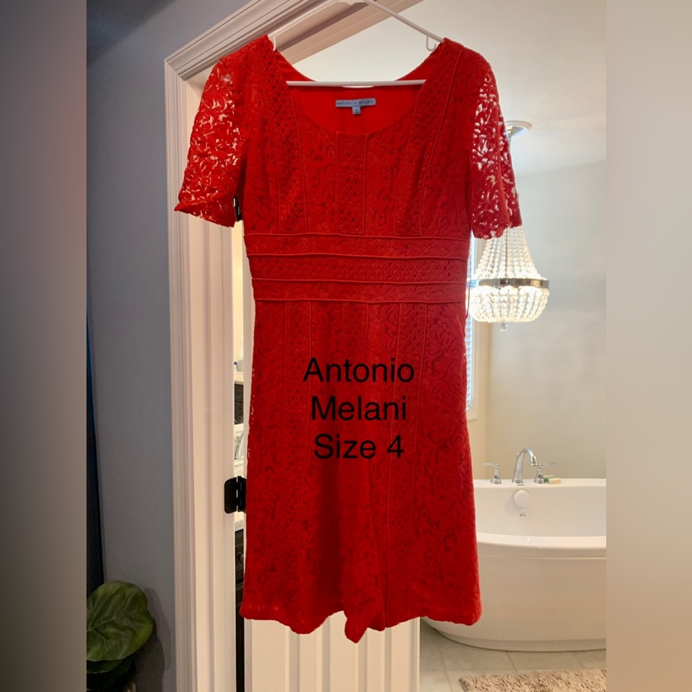 Antonio Melani red/orange dress